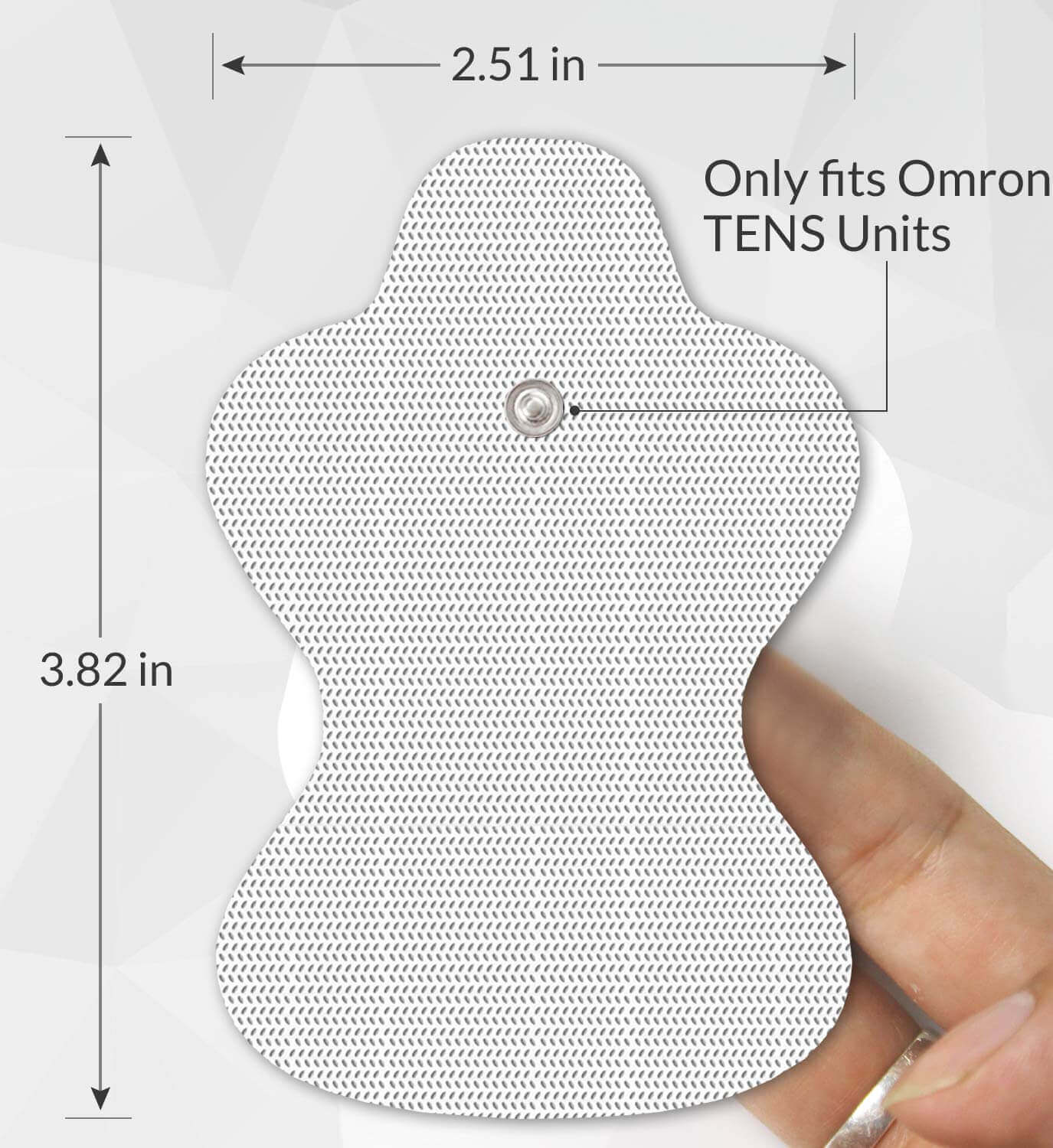 Omron Compatible Replacement Pads for TENS Unit - 20 Pcs - only fits Omron TENS units