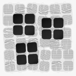 DONECO replacement pads for tens unit - 48 Pcs - 2x2in Universal TENS Electrodes Pads