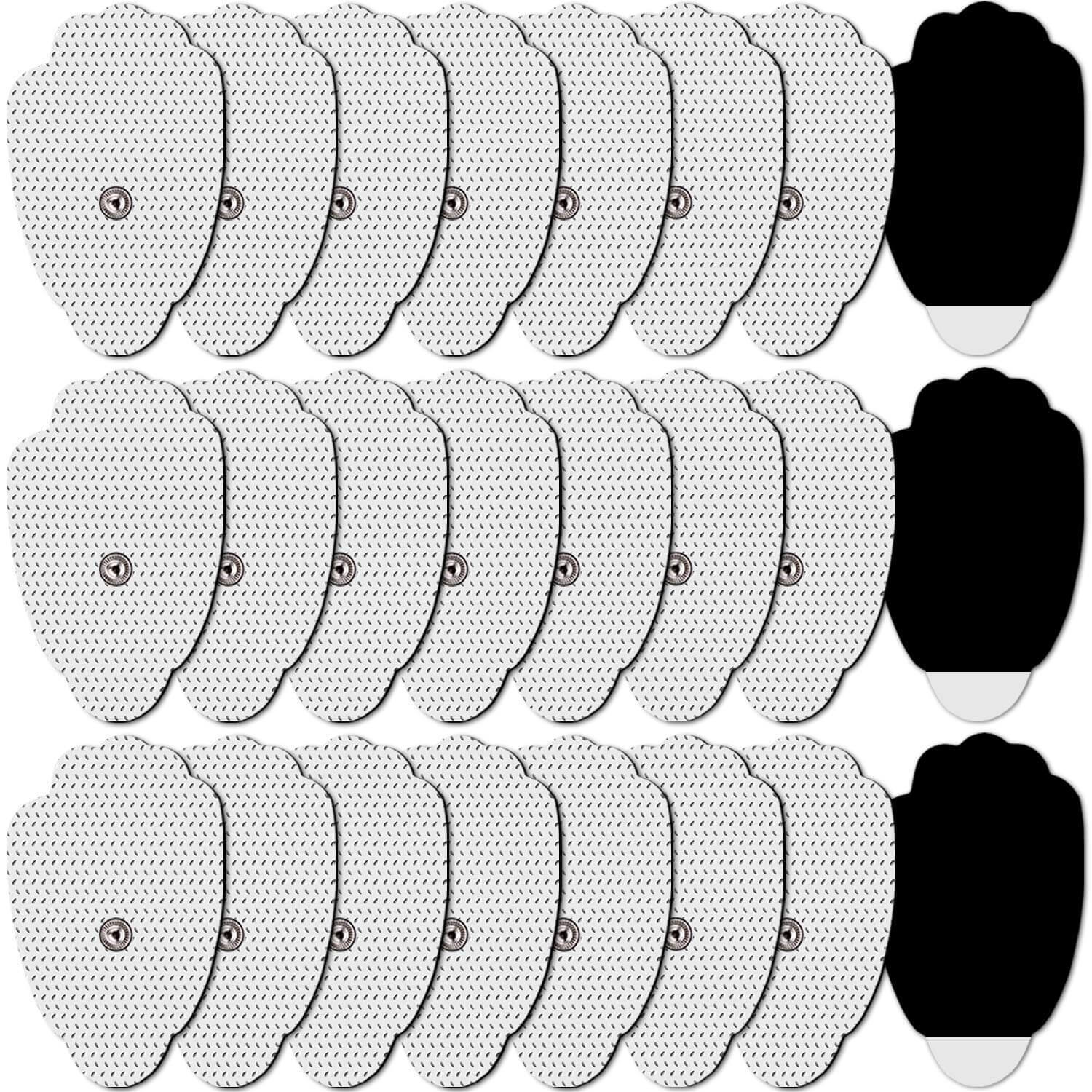 DONECO replacement pads for tens unit - Snap 24 Pcs TENS Electrodes Pads